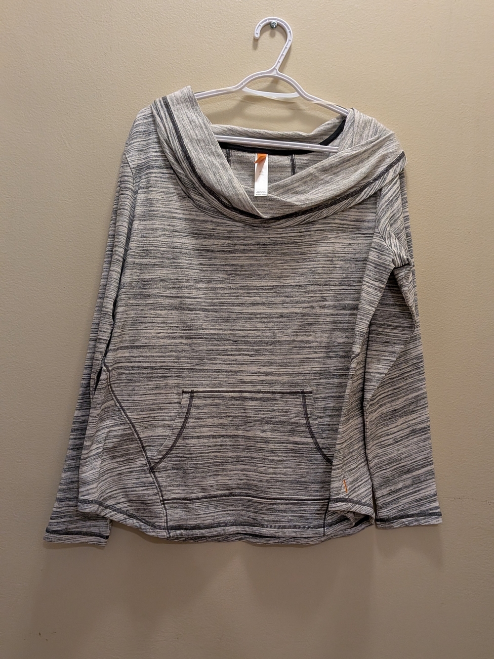 Lucy Gray Marled Cowl Neck Sweater